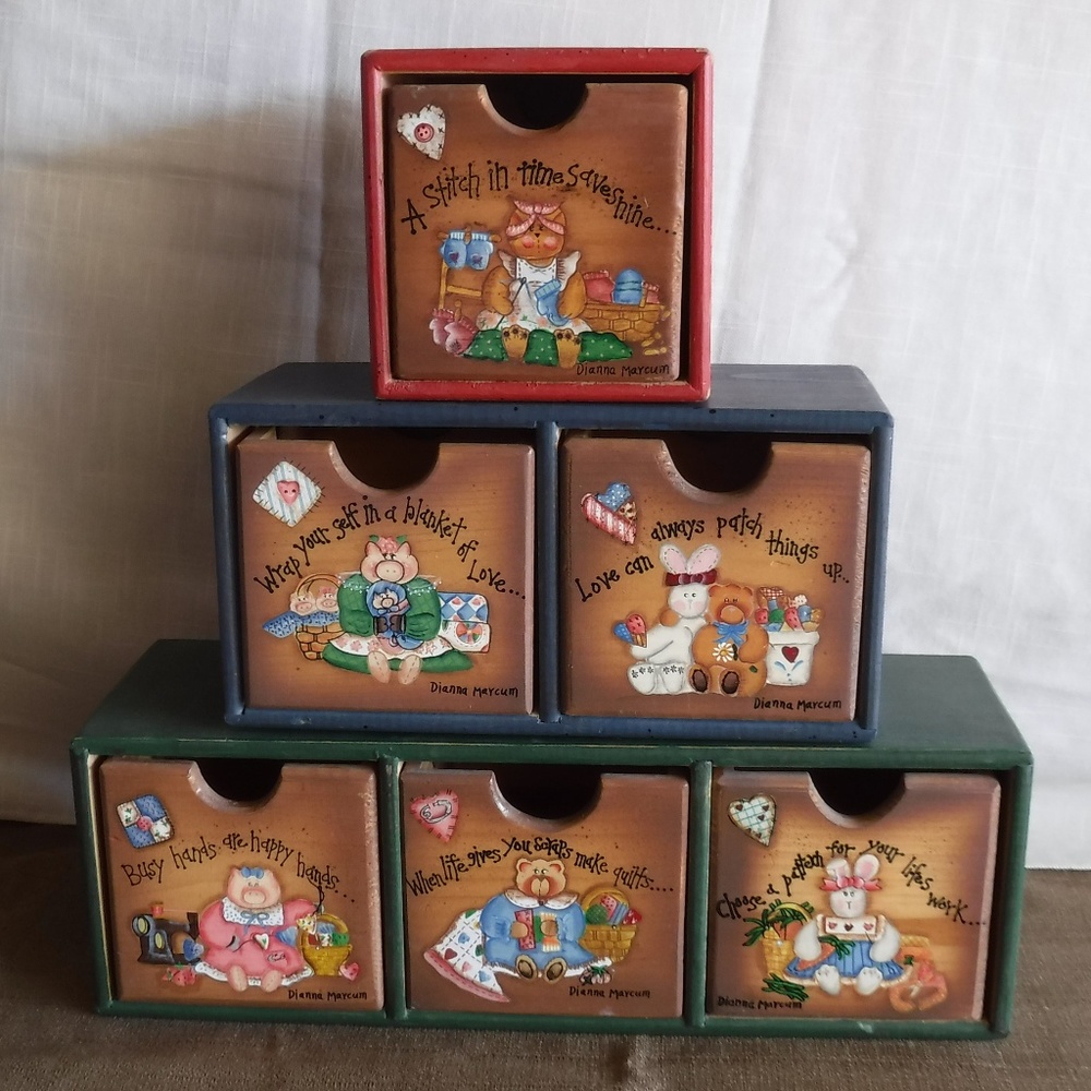 Quilting and Sewing Decorative Storage Blocks